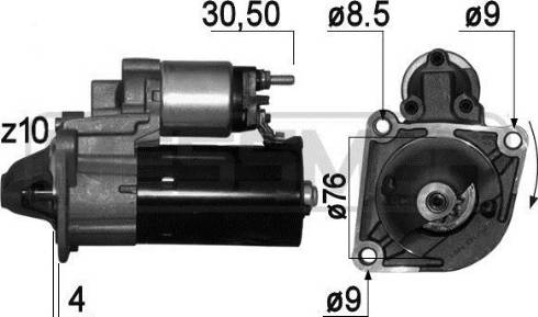 Messmer 220819A - Starteris autospares.lv