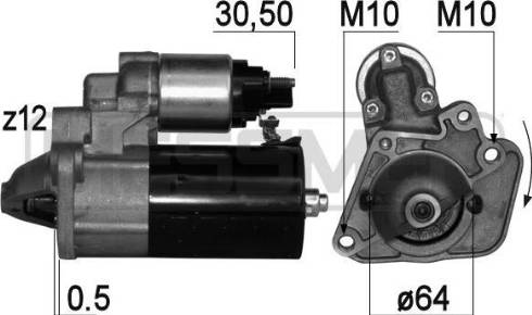 Messmer 220816A - Starteris autospares.lv