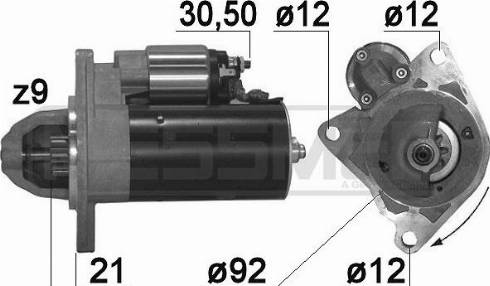 Messmer 220883A - Стартер www.autospares.lv