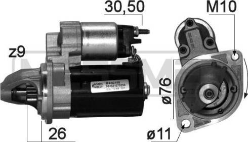 Messmer 220871A - Starter www.autospares.lv