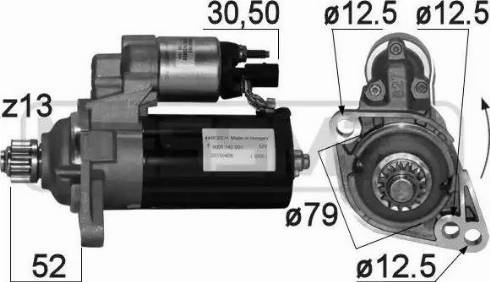 Messmer 220878 - Starteris www.autospares.lv