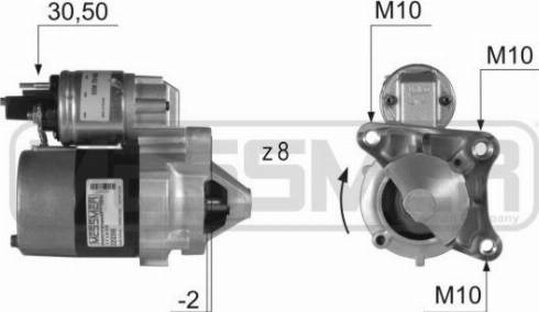 Messmer 220399A - Стартер www.autospares.lv