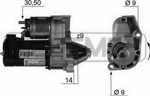 Messmer 220394A - Starteris www.autospares.lv