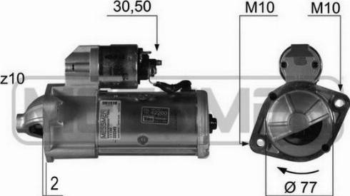 Messmer 220349A - Starteris autospares.lv