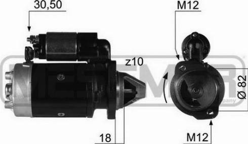 Messmer 220347A - Starteris www.autospares.lv