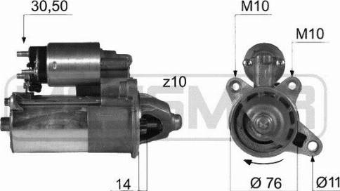 Messmer 220364A - Starter www.autospares.lv