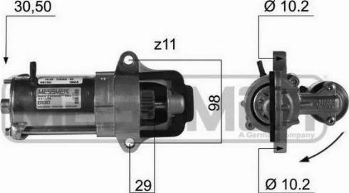 Messmer 220367A - Стартер www.autospares.lv