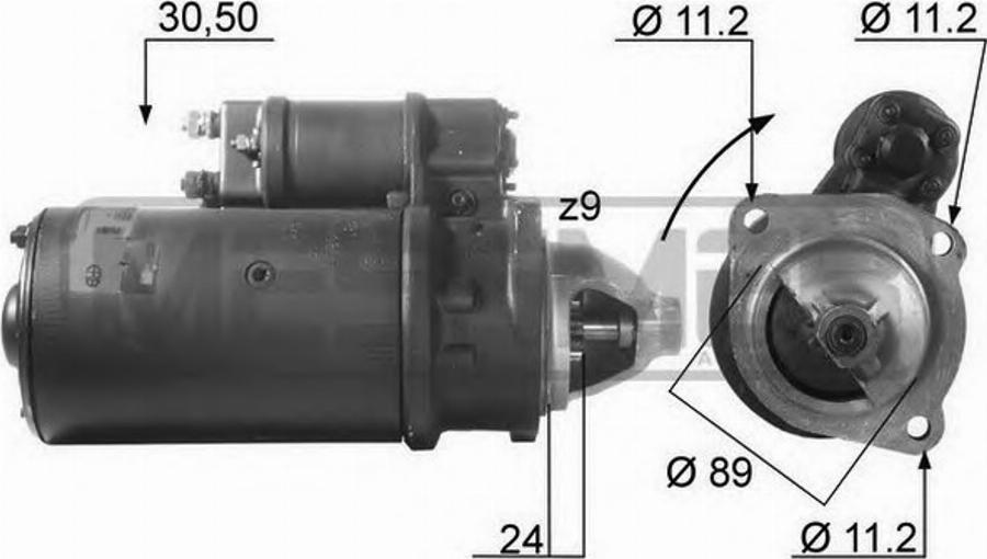 Messmer 220307 - Starteris www.autospares.lv