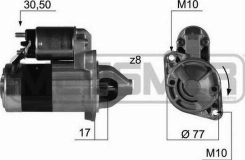 Messmer 220383A - Starter www.autospares.lv