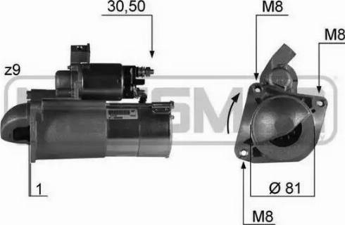 Messmer 220331 - Starteris www.autospares.lv