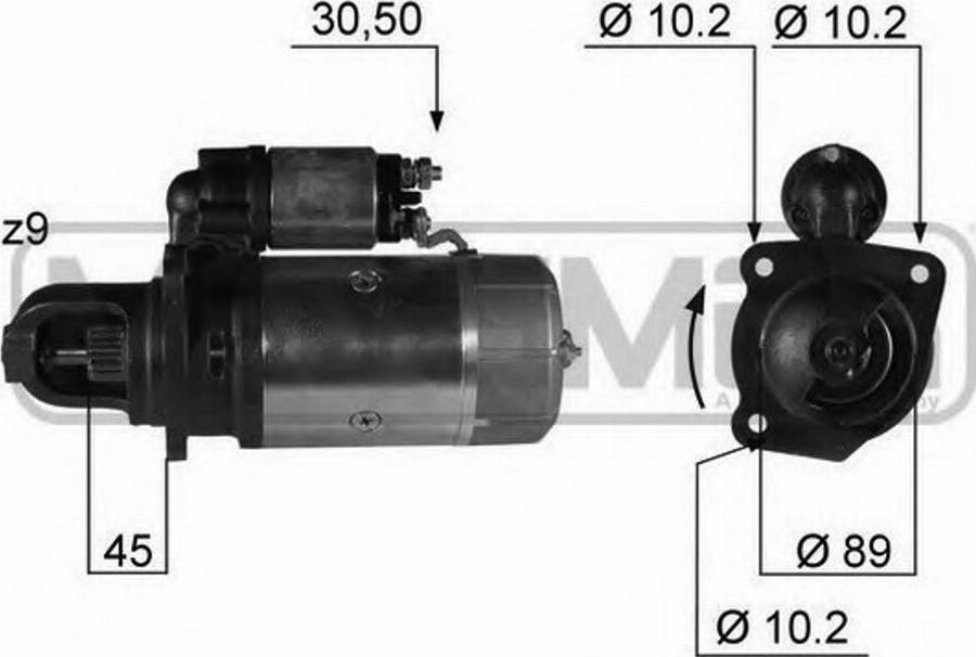 Messmer 220337 - Starteris www.autospares.lv