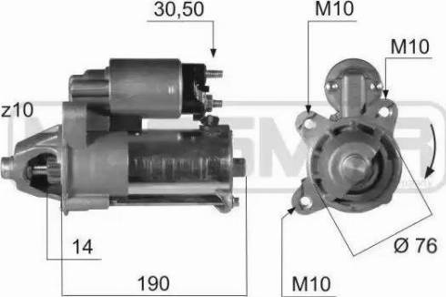 Messmer 220374 - Стартер www.autospares.lv