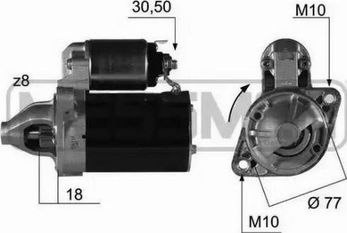 Messmer 220377 - Starteris www.autospares.lv