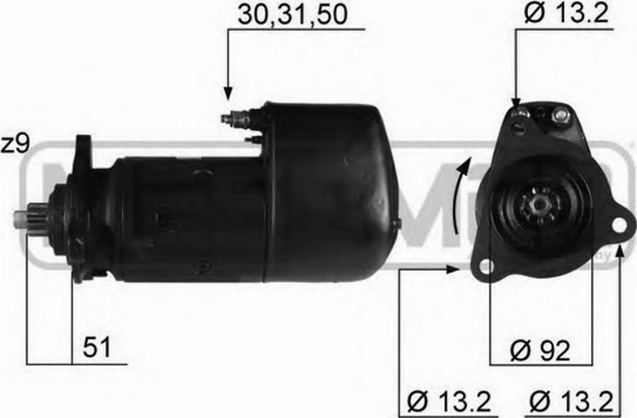 Messmer 220290 - Starteris www.autospares.lv