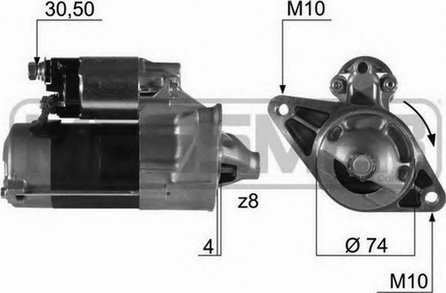 Messmer 220209 - Starteris www.autospares.lv