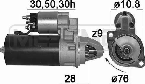 Messmer 220201A - Starteris www.autospares.lv