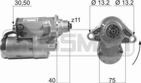 Messmer 220203A - Starteris www.autospares.lv