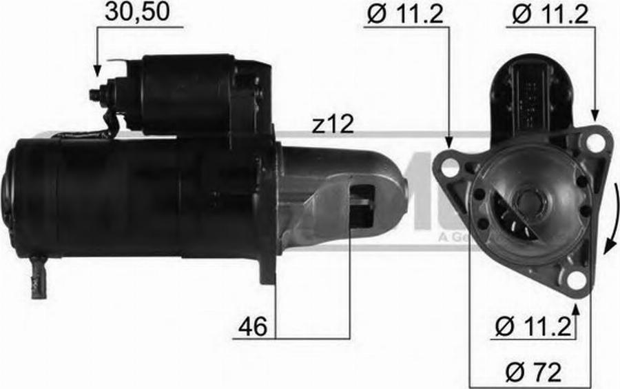 Messmer 220215 - Starteris www.autospares.lv