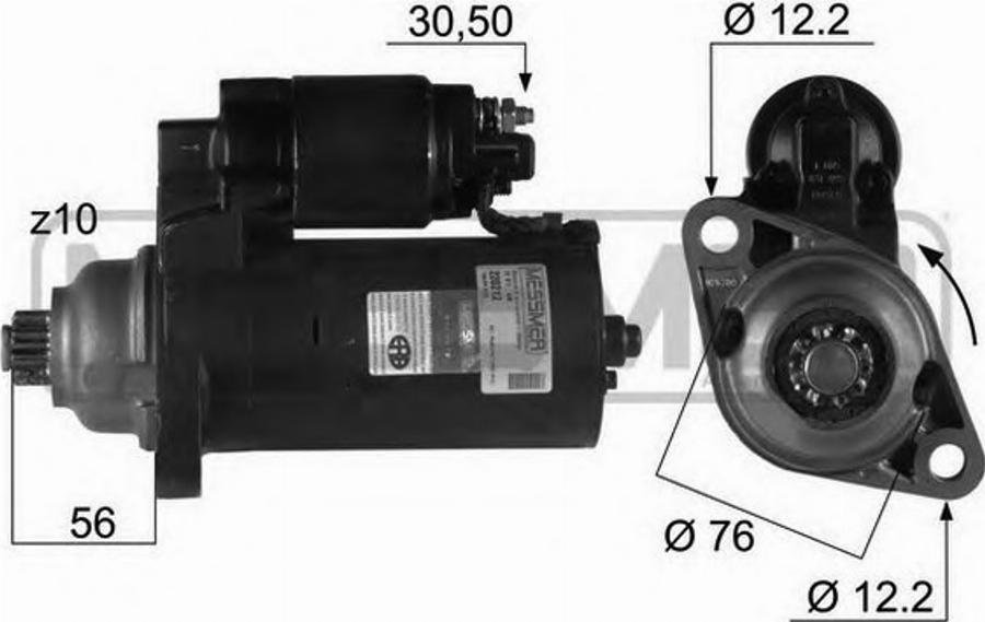 Messmer 220212 - Starteris www.autospares.lv