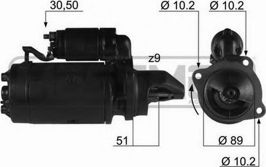 Messmer 220232 - Starteris www.autospares.lv