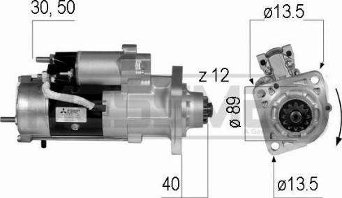 Messmer 220224A - Starteris www.autospares.lv