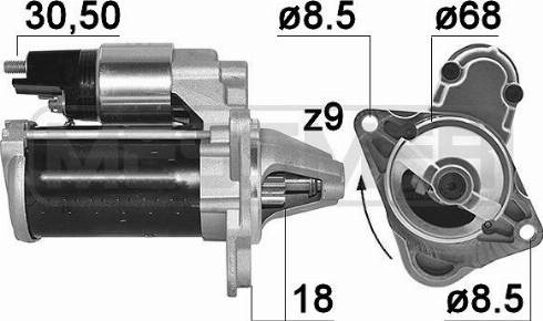 Messmer 220226A - Starteris autospares.lv