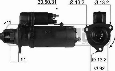 Messmer 220223A - Starteris www.autospares.lv