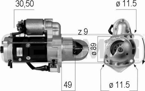 Messmer 220278A - Starteris autospares.lv