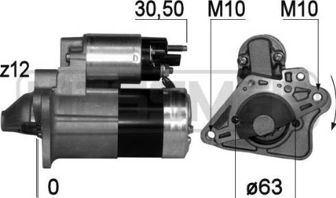 Messmer 220758A - Starter www.autospares.lv