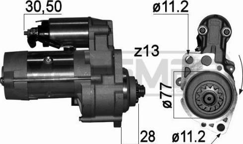 Messmer 220764A - Starteris autospares.lv