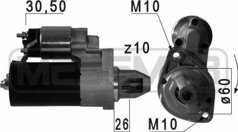 Messmer 220709A - Starteris www.autospares.lv