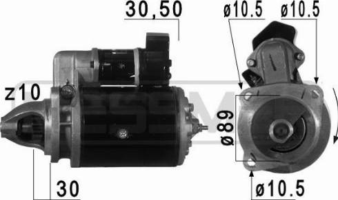 Messmer 220739A - Starteris autospares.lv