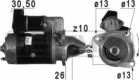 Messmer 220738A - Starteris www.autospares.lv