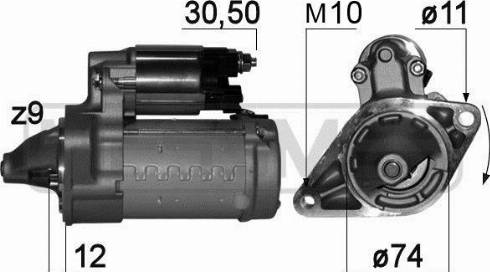 Messmer 220776A - Starteris www.autospares.lv