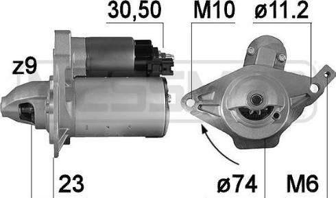 Messmer 221015A - Starteris www.autospares.lv