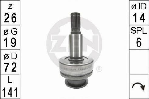 Messmer ZEN1808 - Zobrats, Starteris www.autospares.lv