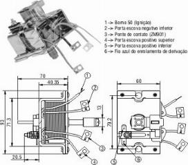 Messmer ZM902 - Solenoid Switch, starter www.autospares.lv