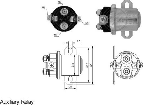 Messmer ZM4408 - Ievilcējrelejs, Starteris autospares.lv