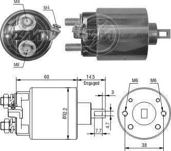 Messmer ZM410 - Ievilcējrelejs, Starteris autospares.lv