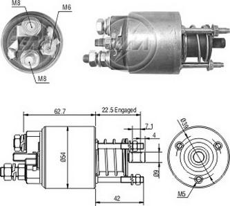 Messmer ZM4395 - Ievilcējrelejs, Starteris www.autospares.lv