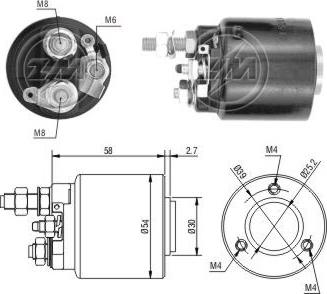 Messmer ZM590 - Ievilcējrelejs, Starteris autospares.lv