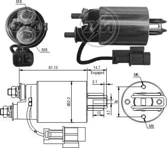 Messmer ZM585 - Ievilcējrelejs, Starteris autospares.lv