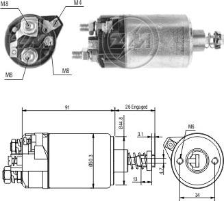 Messmer ZM528 - Ievilcējrelejs, Starteris autospares.lv