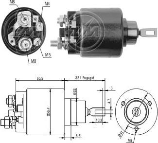 Messmer ZM571 - Ievilcējrelejs, Starteris autospares.lv