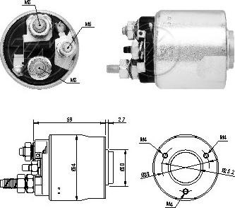 Messmer ZM6495 - Ievilcējrelejs, Starteris autospares.lv