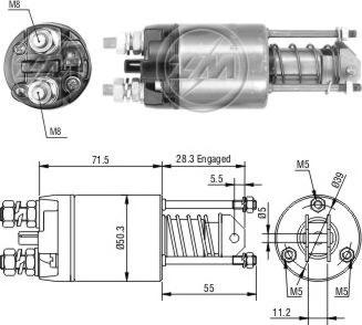 Messmer ZM651 - Ievilcējrelejs, Starteris www.autospares.lv