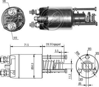 Messmer ZM6651 - Ievilcējrelejs, Starteris autospares.lv