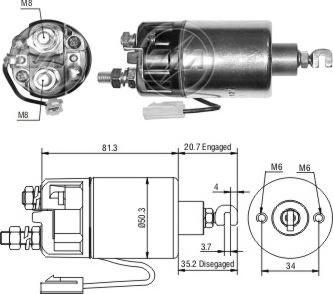 Messmer ZM662 - Ievilcējrelejs, Starteris autospares.lv