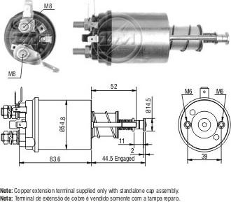 Messmer ZM612 - Ievilcējrelejs, Starteris www.autospares.lv