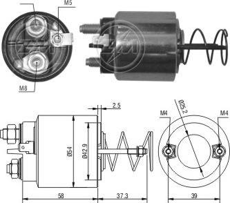 Messmer ZM1492 - Ievilcējrelejs, Starteris www.autospares.lv